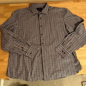 Button down plaid shirt